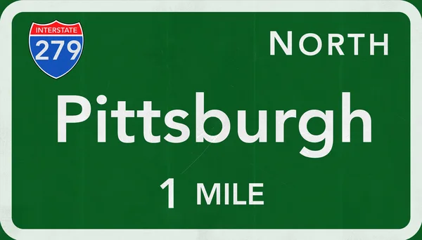 Pittsburgh Road Sign — Stock Photo, Image