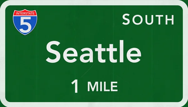Seattle Road Sign — Stock Photo, Image