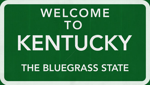 Welcome to Kentucky Road Sign