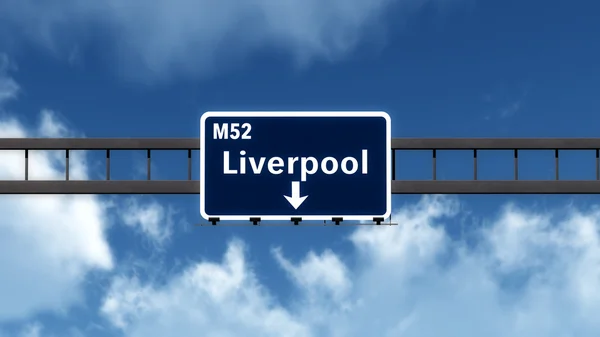 Liverpool verkeersbord — Stockfoto