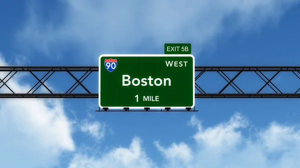 Straßenschild von Boston — Stockfoto