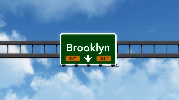 Panneau routier Brooklyn — Photo