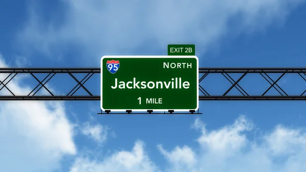 Jacksonville dopravní značka — Stock fotografie
