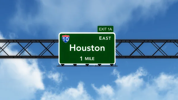 Houston verkeersbord — Stockfoto