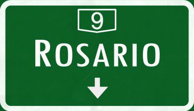 Rosario Arjantin Otoban yol işareti