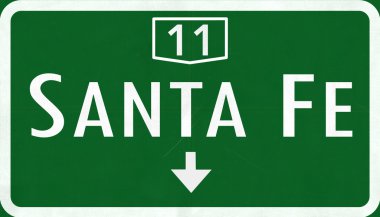 Santa Fe Arjantin Otoban yol işareti