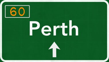 Perth Avustralya Otoban yol işareti