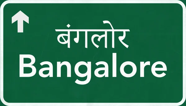 Bangalore India Highway Road Sign — Stock Photo, Image
