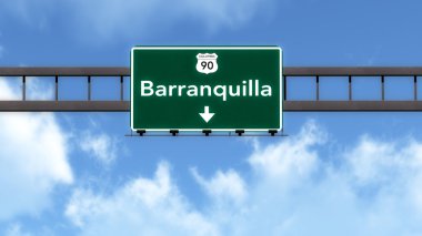 Barranquilla Otoban yol işareti