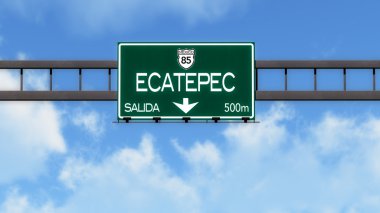 Ecatepec Otoban yol işareti