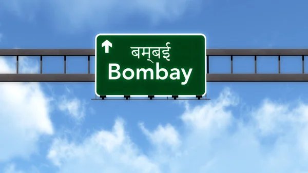 Señal de carretera de Bombay India —  Fotos de Stock