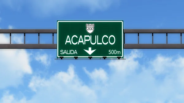 Acapulco Highway Road Signal — Foto Stock