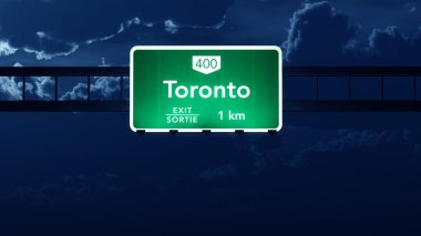 Toronto Transcanada Canada Highway Road Sign clipart