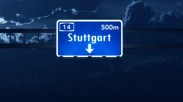 Stuttgart Alemania Carretera señalización — Foto de Stock