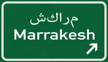 Marrakesh yol işareti