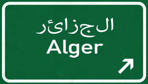 Alger Straßenschild — Stockfoto