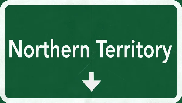 Північній території дорожній знак — стокове фото