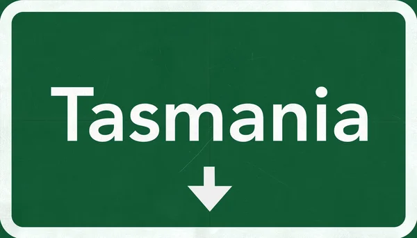 Tasmania Road Sign — Stock Photo, Image