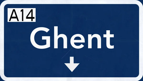 Gent dopravní značka — Stock fotografie