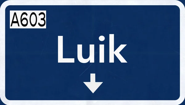 Luik Road Sign — Stock Photo, Image