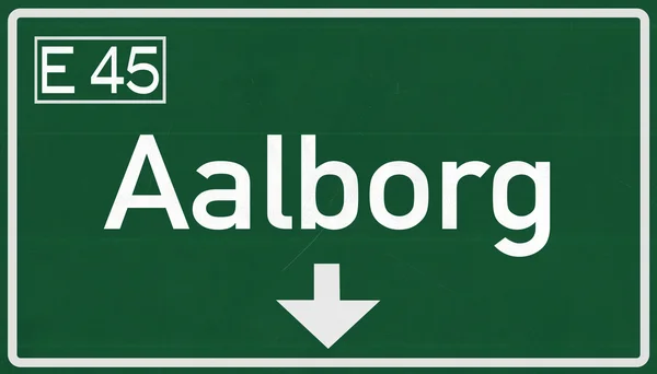Señal de Aalborg Road — Foto de Stock
