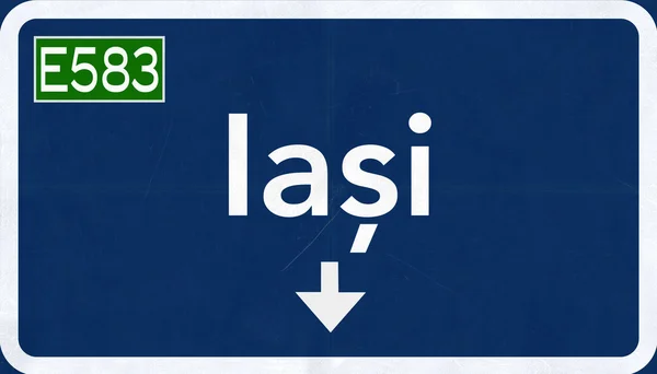 Iasi Road Sign — Stock Photo, Image