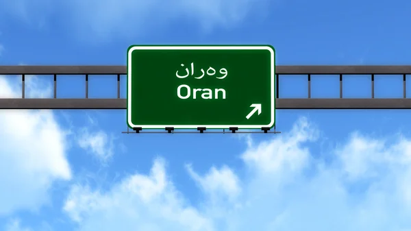 Oran verkeersbord — Stockfoto