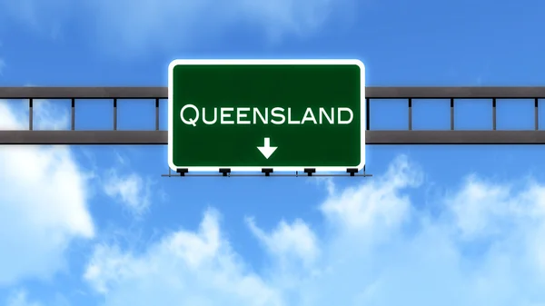 Señal de Queensland Road — Foto de Stock