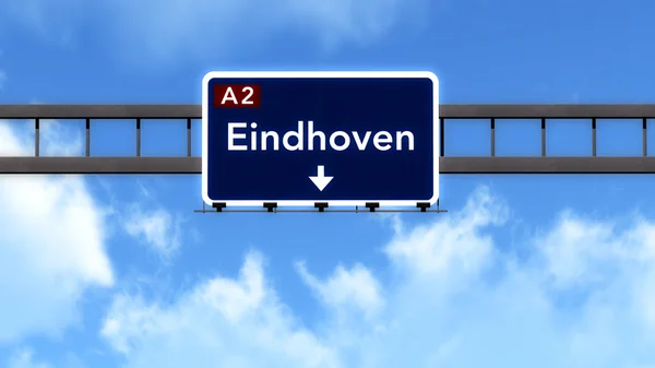 Eindhoven holland autópálya út jel — Stock Fotó