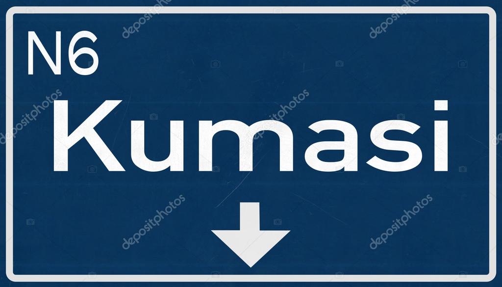 Kumasi Road Sign