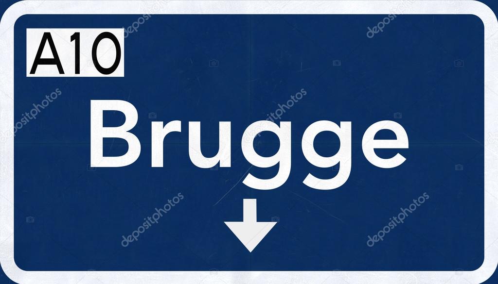 Brugge Road Sign