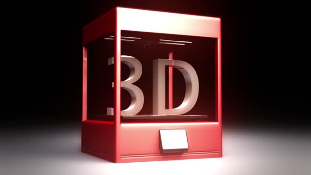 Impresora 3D — Vídeo de stock