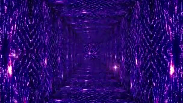 輝く星のトンネル — ストック動画