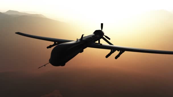 Drone do tipo predador MQ1 — Vídeo de Stock