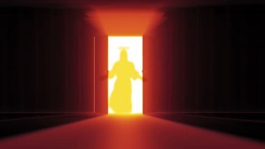 İsa'nın şekli ile gizemli kapı