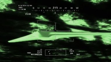Gece görüş içinde uçan sentinel Drone