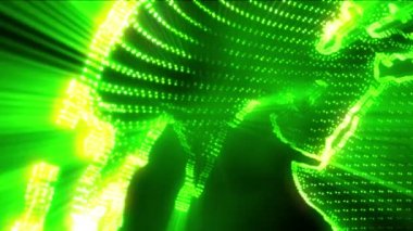 3d dünya dünya iplik parlayan