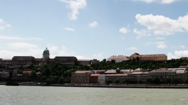 Budapest weergave in Hongarije — Stockvideo