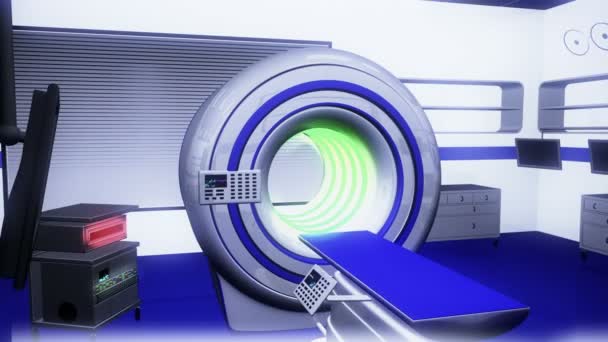 Macchina TC HR MRI in sala operatoria — Video Stock