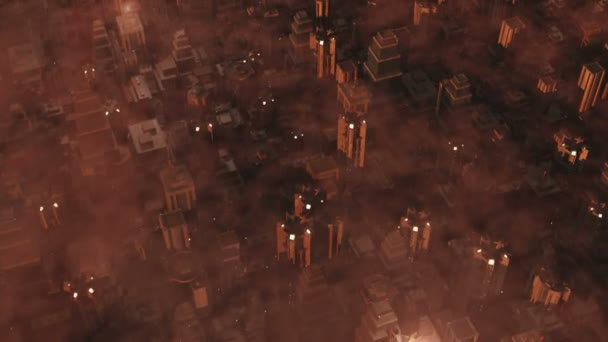 Widok na miasto Armagedon — Wideo stockowe