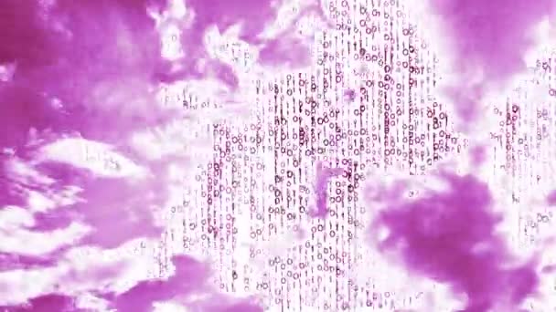 創造的な概念のコンピューティング雲サーバー — ストック動画
