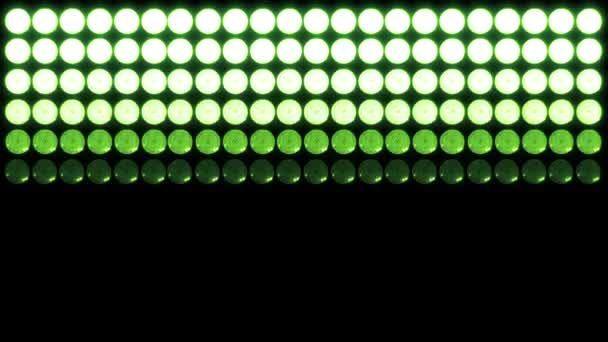 Groene Led Lights — Stockvideo