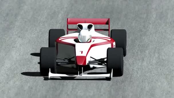 Race Car on Race Course — Stock Video