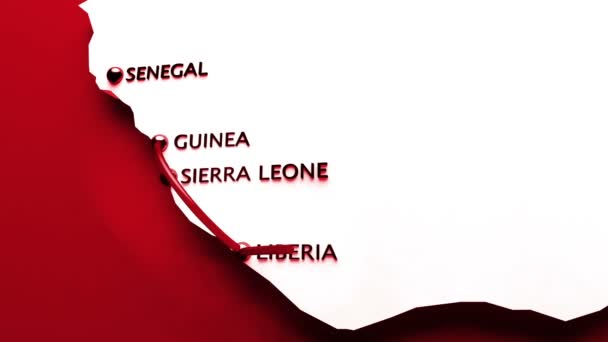 ヨーロッパに広がっているエボラ出血熱ウイルス — ストック動画