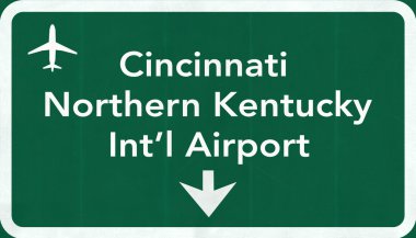 Cincinnati Kuzey Kentucky ABD Uluslararası Havaalanı yolu R