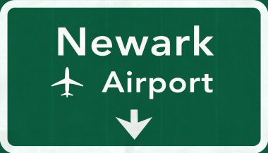 Yeni Jersey Newark Liberty ABD Uluslararası Havaalanı Otoban yol