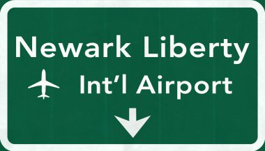 Yeni Jersey Newark Liberty ABD Uluslararası Havaalanı Otoban yol