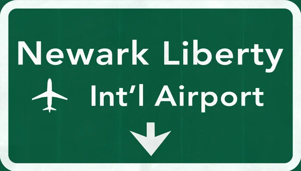 New Jersey-i Newark Liberty Usa nemzetközi repülőtér autópálya-Road — Stock Fotó