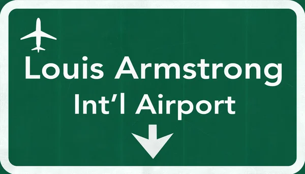 Nueva Orleans Louis Armstrong USA International Airport Highway Ro — Foto de Stock