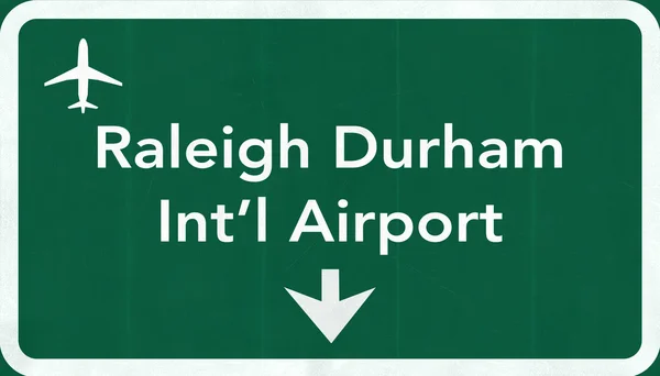 Raleigh Durham EE.UU. Aeropuerto Internacional de la Carretera de la Carretera —  Fotos de Stock